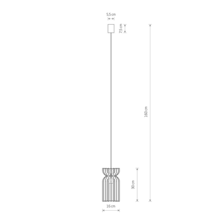 Lampa wisząca KYMI B Nowodvorski 10571 drewniany
