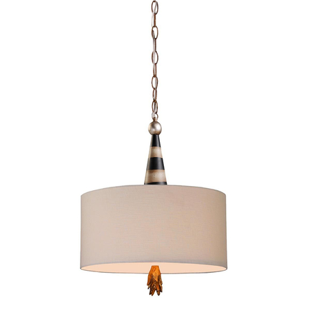 Lampa wisząca Elstead Lighting Flambeau czarny/beżowy FB-FLAMBEAU-P