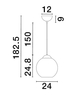 Lampa wisząca Luces Exclusivas BALMI - złoty LE43411