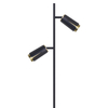 Milagro FLOWER BLACK GOLD LAMPA PODŁOGOWA 2xGU10 ML0269 CZARNY + ZŁOTY