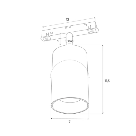 MAXLIGHT M0010N REFLEKTOR MAGNETYCZNY SYSTEM ON/OFF 20W 1332LM 3000K