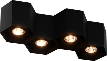 Spot sufitowy Polygon CL4 20037-BK Zuma Line