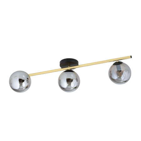Lampa sufitowa SPLENDI 3 Emibig 1246/3 czarny/złoty