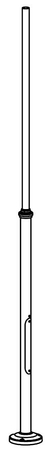 LAMPPOST 1273 GRAPHITE o50 220-320CM REVISION DOOR