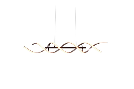 Lampa wisząca Trio 341810205 czarny/srebrny