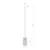 Lampa wisząca KYMI B Nowodvorski 10574 czarny