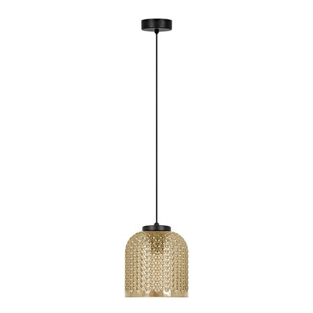 Lampa wisząca Kaja CAPRI K-5620 bursztynowy, czarny