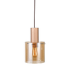 Lampa wisząca Italux Javier MD17076-1A Brąz antyczny, czarny
