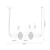 Milagro Lampa wisząca ARAME 32W LED ML1434 CZARNY