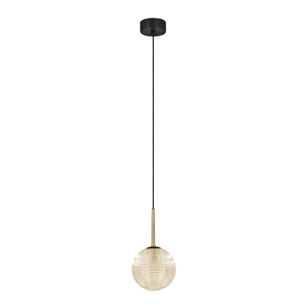 Lampa wisząca Kaja GIRO K-5685 bursztynowy, czarny, złoty