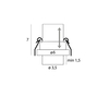 MAXLIGHT H0129 LAMPA SUFITOWA HALO E BLACK PODTYNKOWA