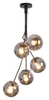 Lampa wisząca Rabalux Glory 3508 czarny matowy