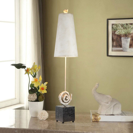Lampa stołowa Elstead Lighting Swirl biały/czarny FB-SWIRL-TL