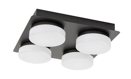 Lampa łazienkowa Rabalux Attichus 75004 czarny matowy