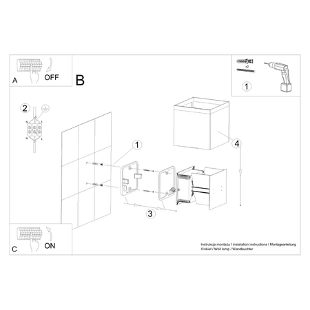 Sollux Lighting Kinkiet LUCA biały LED IP54 SL.0544