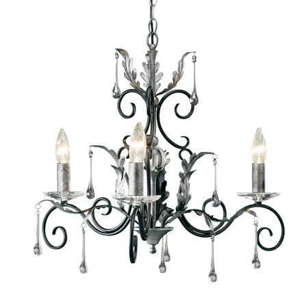 Żyrandol Elstead Lighting Amarilli patyna AML3-BLK-SILVER