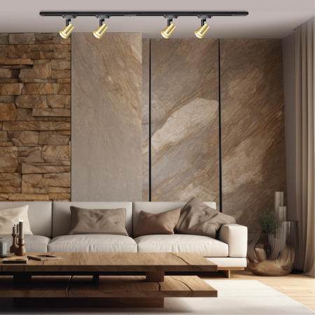 Milagro Zestaw Volf Track Złoty 4xGU10 1,5m ML0686 ZŁOTY