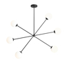 Plafon PLAFON OHIO 6 BLACK Aldex 1081PL_K1 czarny