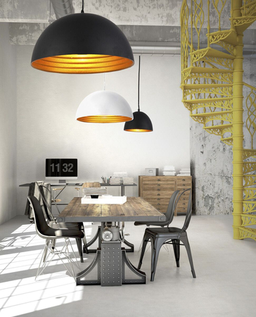 Lampa wisząca MODENA 18 BLACK/GOLD Azzardo AZ1393 czarny/złoty