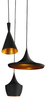 Lampa wisząca MIX BLACK/GOLD Azzardo AZ1338 czarny/złoty
