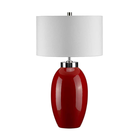 Lampa stołowa Elstead Lighting Victor czerwony VICTOR-SM-TL-RD