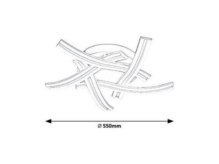 Lampa sufitowa Rabalux Tulio 5890 biały