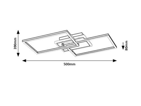 Lampa sufitowa Rabalux Athelstan 71013 czarny matowy