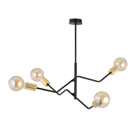 Lampa sufitowa BOLT 4 BLACK GOLD Emibig 1125/4 czarny
