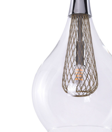 Lampa wisząca ELEKTRA 3 LINE Azzardo AZ1689 miedziany
