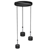 Milagro Lampa wisząca ARENA BLACK/SILVER 3xGX53 MLP7786 Czerń / Srebro