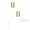 Lampa wisząca TRAKER 4 WH/GOLD Emibig 527/4 biały/złoty
