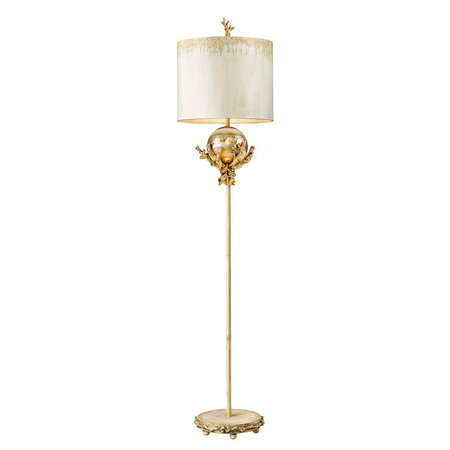 Lampa podłogowa Elstead Lighting Trellis beżowy/złoty FB-TRELLIS-FL
