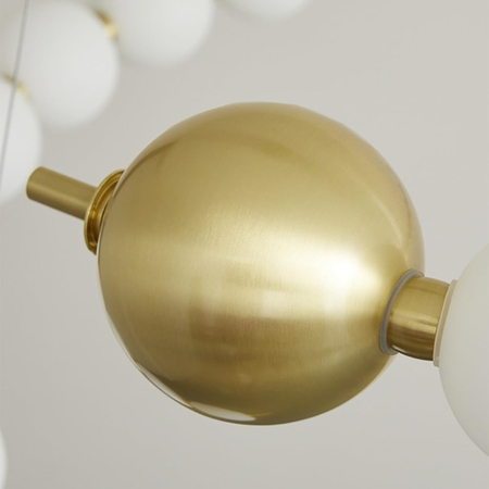 Lampa wisząca Abigali Lampa wisząca Abigali Pontti Big2 56W złoty/mleczne kule