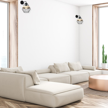 Milagro Kinkiet CLIFF BLACK 1xE27 MLP5523 CZARNY