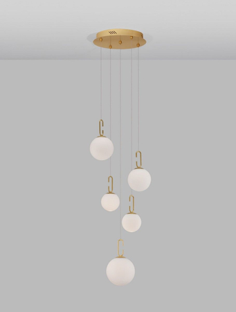 Lampa wisząca Luces Exclusivas YARA biały/złoty LE42732