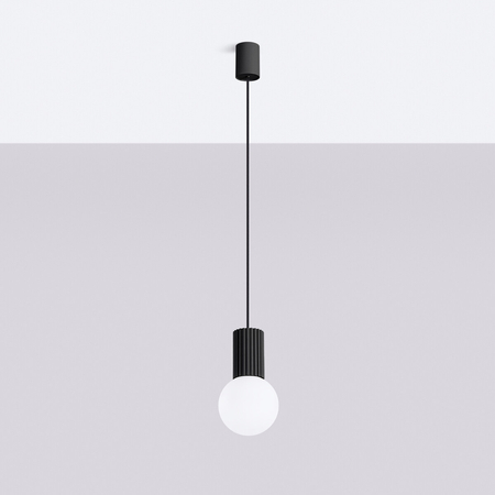 Sollux Lighting Lampa wisząca HALO 1 czarna SL.1714