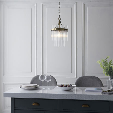 Lampa wisząca Endon Lighting Marietta 112572 mosiądz