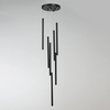 Lampa wisząca Lungo 7xG9 czarna LP-894/7P BK