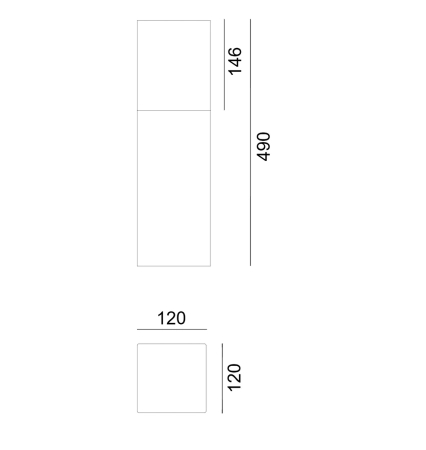 ARENDAL 1565 GRAPHITE E27 LED 9W 49CM