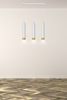 Lampa wisząca KIBO 3 WH/GOLD Emibig 642/3 biały/złoty