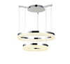 Lampa wisząca ZOLA 60/40 CHROME Azzardo AZ1294 white / chrome