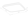 Plafon Nowodvorski AGNES SQUARE LED PRO 10994 biały