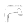 Kinkiet Endon Lighting Navren 93145 mosiądz