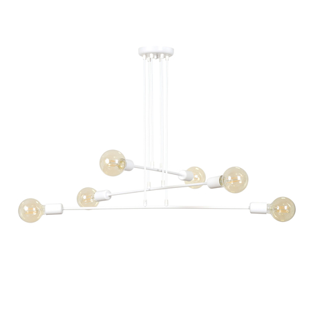 Lampa wisząca MULTIPO 6 WHITE Emibig 697/6 biały