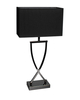 Lampa stołowa By Rydens Omega 2820430-6513 chrom/czarny