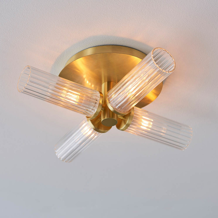 Lampa sufitowa Endon Lighting Talo 96160 mosiądz