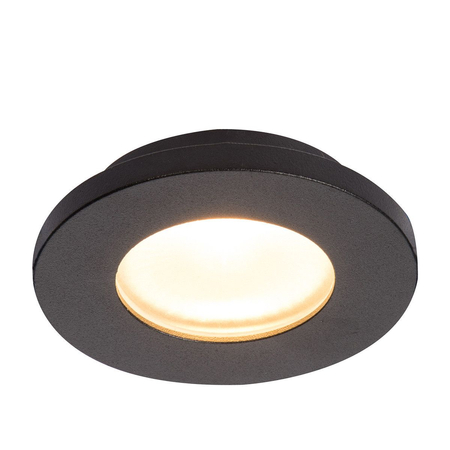 Oczko podtynkowe Lagos okrągłe 1xGU10 czarna IP65 LP-440/1RS BK