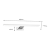 Milagro Kinkiet Shine 60cm 13,8W LED Biały / Chrom ML7882 Biel / Chrom