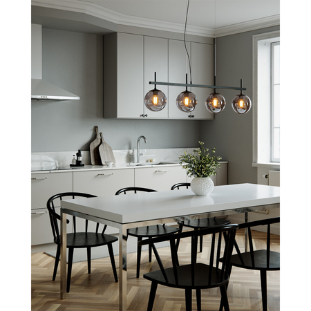 Lampa wisząca By Rydens Boyle szara 4202360-4505