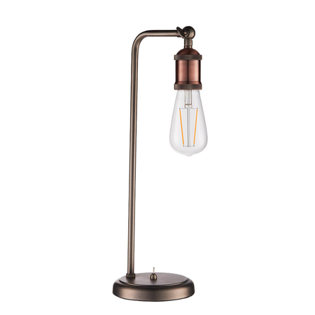 Lampa stołowa Endon Lighting Hal 76339 miedziany